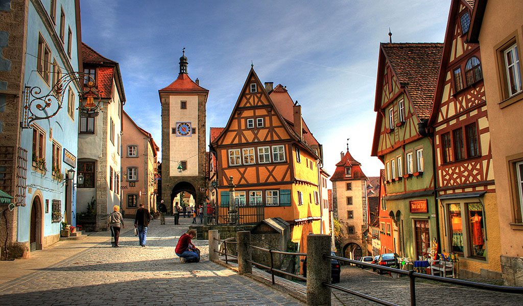 Rothenburg ob der Tauber - Medieval city in Germany